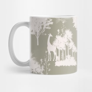 Neutral Safari Toile Pattern Mug